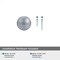 Amerock Ravino 1-1/4 inch (32mm) Diameter Polished Chrome Cabinet Knob, 10PK 10VMP5301226 - alternate 2