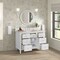 James Martin Vanities Lorelai 48" Single Vanity, Bright White, w/ 3 CM Siberian Silestone Top w/FreePower Wireless Charger 424-V48-BW-FSFR - alternate 2