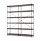 Homeroots 88" Black And Brown Iron and Wood Five Tier Bookcase 380597 - alternate 4