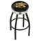 Holland Bar Stool Co 30" Blk Wrinkle Wichita State Swivel Bar Stool, Chrome Ring L8B3C30WichSt - alternate 1