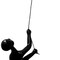 Homeroots 6" X 4" Black Resin Climbing Man Hanging Dimensional Sculpture 293218 - alternate 3