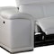 Homeroots White Italian Leather Power Reclining U Shaped Eight Piece Corner Sectional With Console 366364 - alternate 2