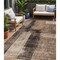 Homeroots 5' X 8' Brown Black And Tan Abstract Washable Indoor Outdoor Area Rug 606045 - alternate 1