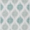 Homeroots 3' X 5' Aqua Teal Blue And Ivory Ikat Washable Indoor Outdoor Area Rug 589068 - alternate 4