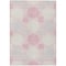 Homeroots 5' X 8' Pink Gray And Ivory Geometric Washable Indoor Outdoor Area Rug 593613 - alternate 3