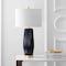Jonathan Y Roman 28.5" Ceramic LED Table Lamp, Navy JYL5045A - alternate 4