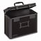 Vaultz File Boxes, Aluminum, 7.25" W, 13.75" D, 12.5" H, Hinged Lid Closure, Tactical Black VZ00310 - alternate 1