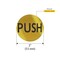 Brixwell Round Push Indicator Polished Brass Finish Push Polished Brass RPU2PB - alternate 2