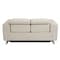 Homeroots 65in Cream and Silver Italian Leather Power Reclining Loveseat 720522 - alternate 2