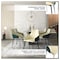 Leisuremod Sonnet Modern Dining Chair in Cream/Green Leather and Iron Legs SC51CRDG - alternate 3