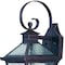 Homeroots XL Two Antique Bronze Black Hammered Glass Wall Light 398411 - alternate 2