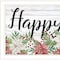 Homeroots Happy Holiday White Framed Print Wall Art 529702 - alternate 2