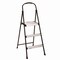 Cosco Three-Step Stepstool, 250 lb, 28.75" Tall, 28.35" Spread, Black/Silver 11425ABK1E - alternate 1