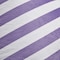 Homeroots 35" Purple and White Microfiber Specialty Striped Pouf Cover 546270 - alternate 4