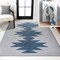 Jonathan Y Chayton Minimalist Geometric Non-Slip Machine-Washable Gray/Blue 8 ft. x 10 ft. Area Rug WSH110D-8 - alternate 1
