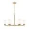 Z-Lite Oren 6-Light Chandelier, 32 in W, Modern Gold 7004-6MGLD - alternate 1