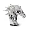 Homeroots 11" Silver Glass Figurine Tabletop Sculpture 284045 - alternate 3