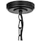 Sunlite Satin Black Vintage Hexagon Hanging Pendant Farmhouse Fixture E26 Base, 51in. Cord & Chain 07094-SU - alternate 2