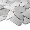Apollo Tile Gray 11 x11 Thassos, Bianco Carrara Marble Polished Floor and Wall Mosaic Tile 4.2 sqft/case, 5PK APLDC88PB2A - alternate 5