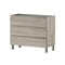 Homeroots 40" Natural Wood Freestanding Bathroom Vanity With White Sink And Three Drawers 624157 - alternate 2