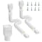 Vevor Rain Gutter Downspout Extensions 2-Pack Flexible Downspout Extender White, 2PK HC3003G2 - alternate 1