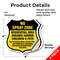 Signmission No Spray Shield Sign No Spray Zone Resid, 4 inch X 4 inch, Vinyl Decal, 2PK SHI-D-2PACK-4-405 - alternate 2