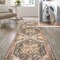 Jonathan Y Chapell Chenille Traditional Medallion Non-Slip Machine-Washable Black/Terra 2ft x 8ft Runner Rug WSH203A-28 - alternate 1