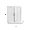 Homeroots 31in White Wood Corner Accent Cabinet With Two Doors 719679 - alternate 2