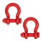 Mytee Products 2PK 1in Anchor Shackle Forged Carbon Steel w/Safety Screw Pin 17,000 lbs WLL, 2PK SHACKLE-ANCHOR-BT-1x2 - alternate 5