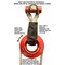 Lockjaw High Performance Recovery Ring fits 3/8in, 7/16in and 1/2in Dia. synthetic winch ropes, Red 29-03750500 - alternate 2
