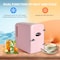 Simple Deluxe YSSOA Mini Fridge, Portable 6 Can Small Skincare, Drinks, Food with Observation, Freon-Free Cooler HKFRIGMINI4OBWPNK - alternate 2