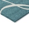 Homeroots 10' X 14' Teal Blue And Ivory Abstract Washable Indoor Outdoor Area Rug 597528 - alternate 5