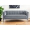 Homeroots 76" Gray Sofa With Silver Legs 480906 - alternate 2