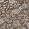 Homeroots 8' Chocolate Beige And Gray Round Floral Washable Indoor Outdoor Area Rug 605421 - alternate 3