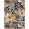 Homeroots 5' X 8' Black And Gray Floral Washable Indoor Outdoor Area Rug 610968 - alternate 2
