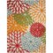 Homeroots 6' X 9' Ivory Yellow Orange Green And Blue Floral Indoor Outdoor Area Rug 546681 - alternate 3