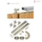 Sartodoors Sliding Closet Bypass Doors, Planum 0012 Matte Grey and Aluminum Strips, Sturdy Rails Moldings Trim PLANUM0012DBD-GRE-3696 - alternate 3