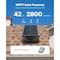 Vevor Solar Attic Fan Solar Roof Exhaust Fan 42 W 2800 CFM with Remote Control JBSF-320G - alternate 2