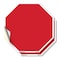 Signmission Blank Sign Red Background, 4 inch X 4 inch, Vinyl Decal, 2PK OC-D-2PACK-4-28 - alternate 1