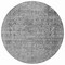 Homeroots 8' Gray And Beige Round Abstract Washable Indoor Outdoor Area Rug 616012 - alternate 5