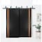 Sartodoors Slab Barn Door Panel Planum 1010 Black 42x84 Solid Core Modern Interior PLANUM1010S-BLK-4284 - alternate 1