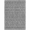 Homeroots 8' X 10' Gray Silver And Charcoal Floral Washable Indoor Outdoor Area Rug 582275 - alternate 3