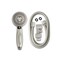 Waterpik PowerSpray Handheld Shower Head, 1/2 in Connection, 1.8 gpm, 5-Spray Function, Plastic Chrome TRS-559E - alternate 5