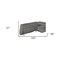 Homeroots Gray Leather Match Stationary L Shaped Two Piece Sofa And Chaise 473579 - alternate 2