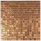 Apollo Tile Skosh 11.6in x 11.6in Glossy Goldenrod Brown Glass Mosaic Wall and Floor Tile 18.69 sqft/case, 20PK APLNB88BR613A - alternate 1