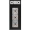 Vdomdoors Aluminum Door Iron 1655 Black Entry Steel Metal Classic Painted 36 x 92 (36 x 80+12)-Left Inswing IRON1655EXD-BLK-W36xH80+12-LH-I - alternate 1