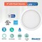 Bulbrite 5" Round 10.3-W 5 Color Selectable LED Flush Mount Light, 850 Lumens, White Finish 5 CCT - 27/30/35/ 773603 - alternate 3
