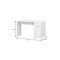 Homeroots 46" White L Shape Computer Desk With Two Drawers 333480 - alternate 2