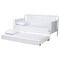 Baxton Studio Lucera Bobbin Daybed with Trundle, Twin, White 263-14373-14375-ZORO - alternate 4