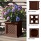 Pure Garden Rattan Style Outdoor Planter Box 14.65-Inch-Square Decorative Flower or Plant Pot 50-LG1470 - alternate 3